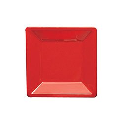 Thunder Group Western Melamine Passion Square Plate, 8 1/4 x 8 1/4 inch - 12 per case.