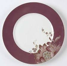 222 Fifth Eliza Plum Dinner Plates Set of Four 11