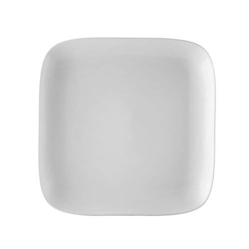 CAC China OXF-C8 Oxford Porcelain Coupe Square Plate (Box of 24), 8-1/2