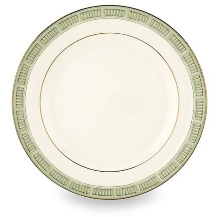 Lenox Colonial Shutter Gold Banded Bone China Dinner Plate
