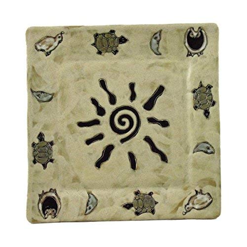 Mara Ceramic Stoneware 11 Inch Sunburst Square Dinner Plate