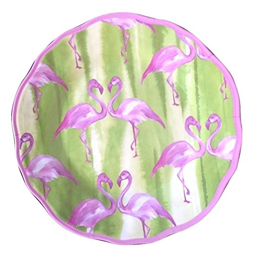 Cynthia Rowley Pink Flamingo Melamine Salad Plates - Set of Four