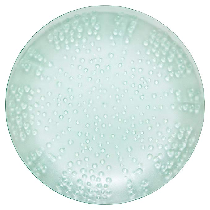 MADHOUSE by Michael Aram 12-Count Translucent Teal Dinner Plate, Coral