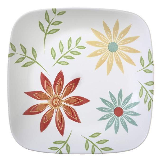 Corelle Square Happy Days 8-3/4” Lunch Plate (Set of 8)