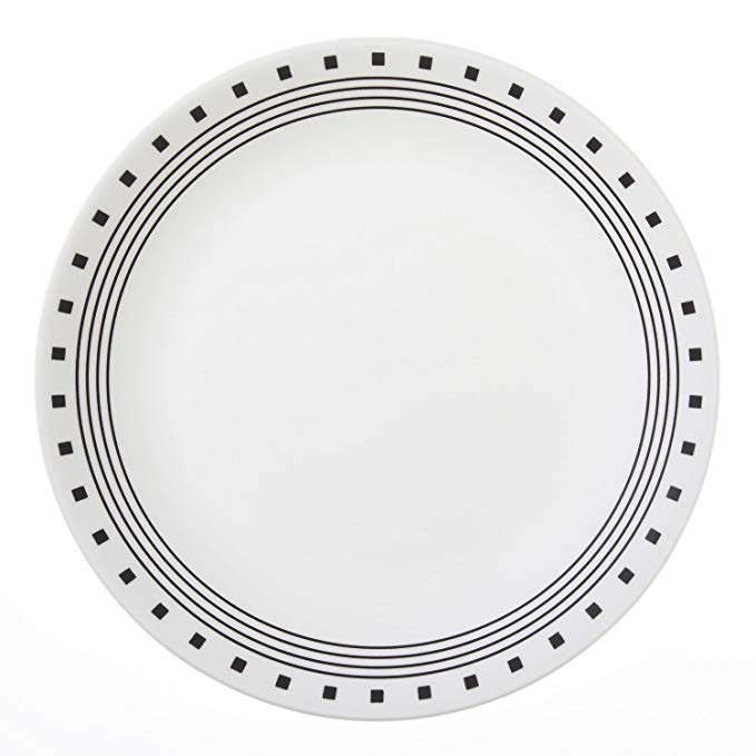 Corelle Livingware City Block 10-1/4” Dinner Plate (Set of 4)