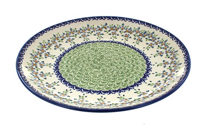 Blue Rose Polish Pottery Summer Vine Dinner Plate