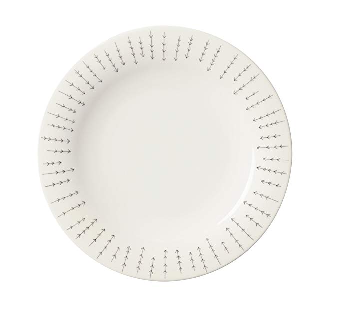 Iittala Sarjaton Dinner Plate, 10-1/4-Inch, Metsa White