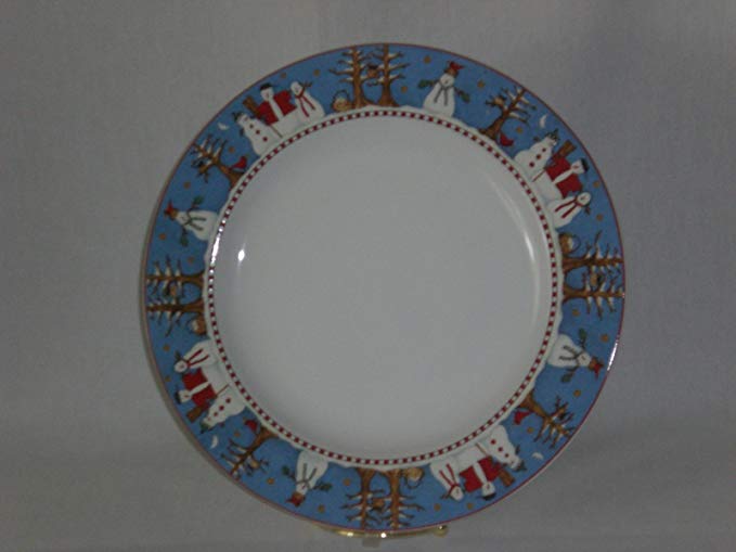 Debbie Mumm Snowman Dinner Plates 4 - 11 Plates