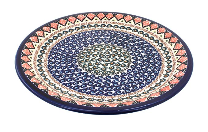 Polish Pottery Blue Horizon Dinner Plate