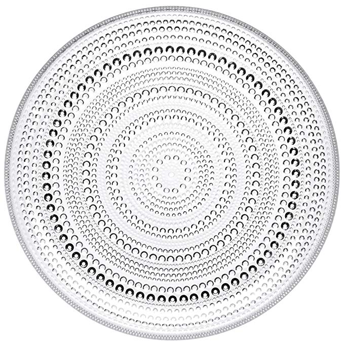 Iitala Kastehelmi Serving Plate, Clear