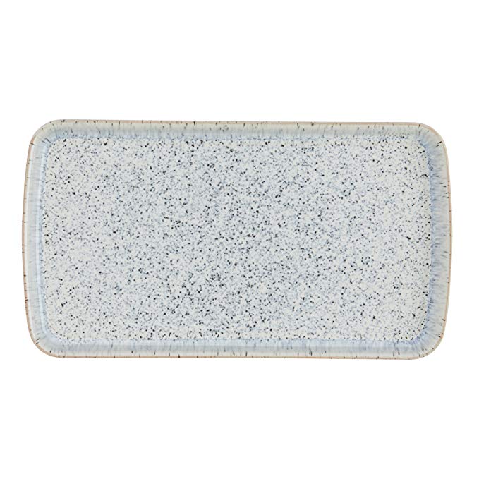 Denby USA Halo Rectangular Plate, Speckle