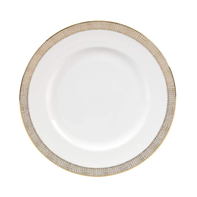 Wedgwood Gilded Weave Rim Soup Plate, 9