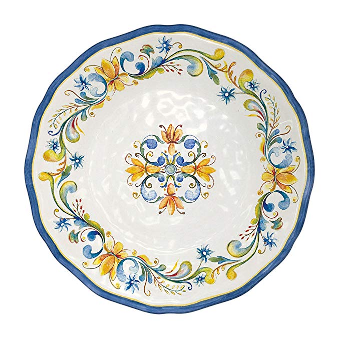 Le Cadeaux Floral Harvest - Melamine Dinner Plate - Set of 4