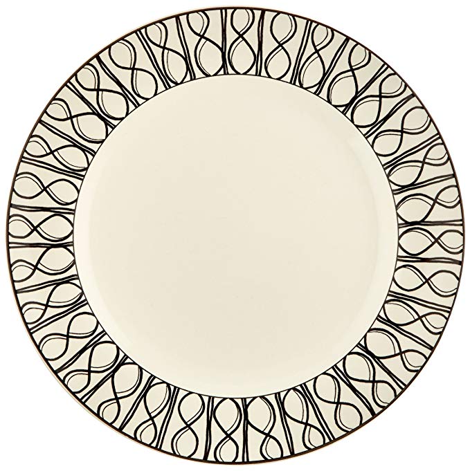 Lenox Around the Table Loop Dinner Plate, White