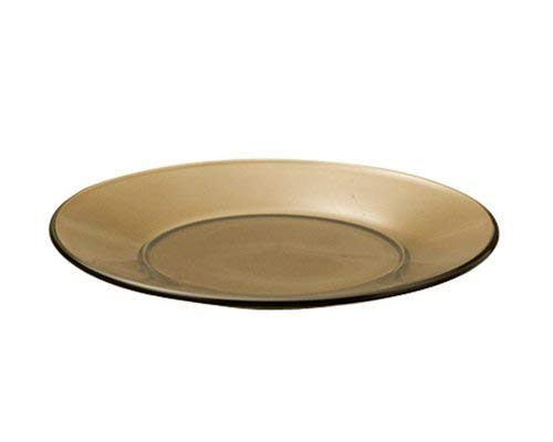 Anchor Hocking Presence 10-Inch Glass Dinner Plate - Mocha 6 Pack