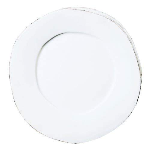 VIETRI Lastra White Dinner Plate