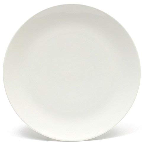 Melange Coupe 24-Piece Dinner Plate Set, White, 10.5