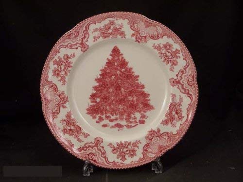 Johnson Bros. Old Britain Castles Pink Xmas Pt Dinner Plates