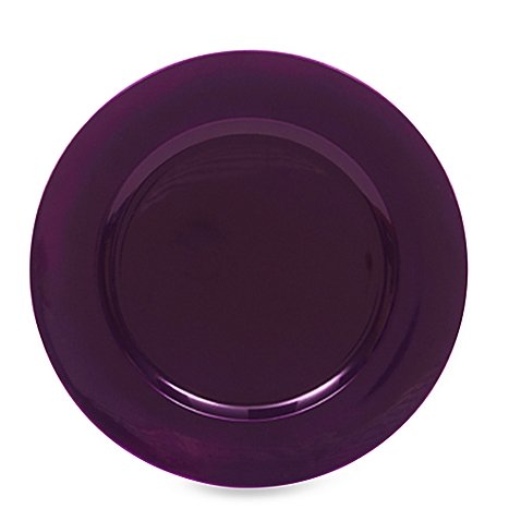 Charge It by Jay! Purple Round Charger Plates (Set of 8)