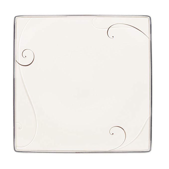 Noritake Platinum Wave Square Dinner Plate