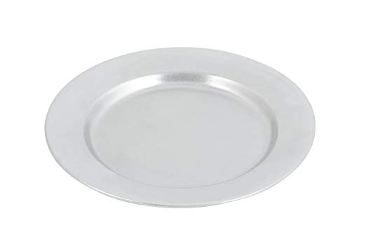 Bon Chef 1043PG Aluminum/Pewter Glo Contemporary Dinner Plate, 10-1/2