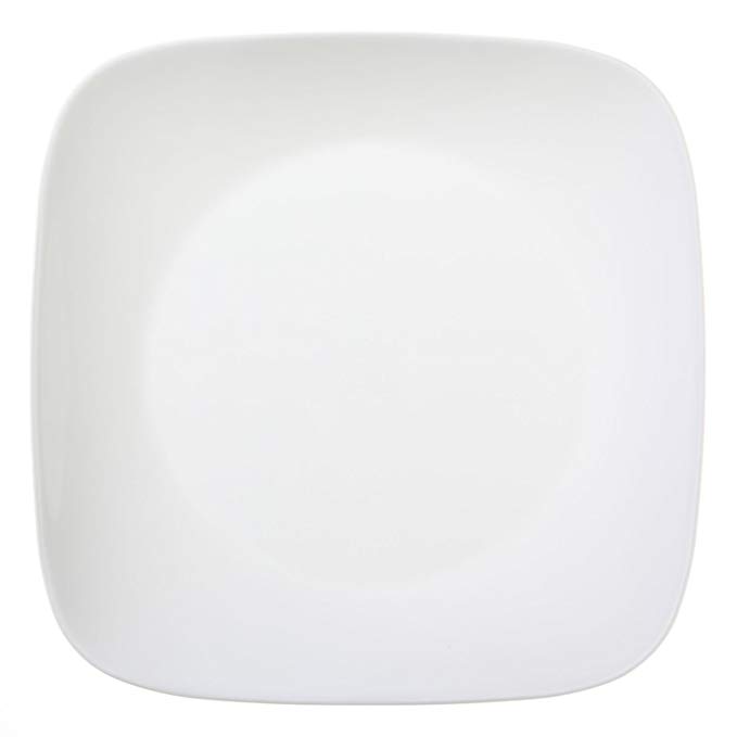 Corelle Square Pure White 10.25” Dinner Plate (Set of 12)