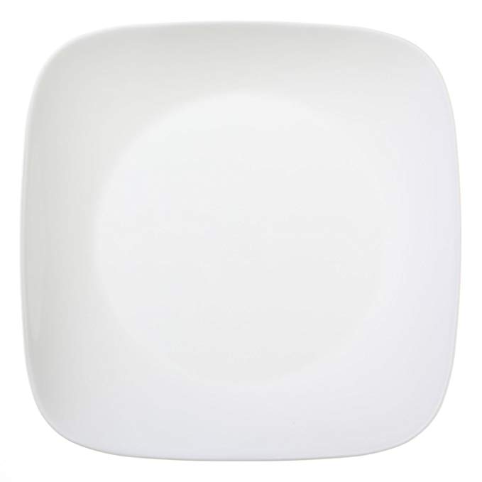 Corelle Square Pure White 10.25” Dinner Plate (Set of 4)