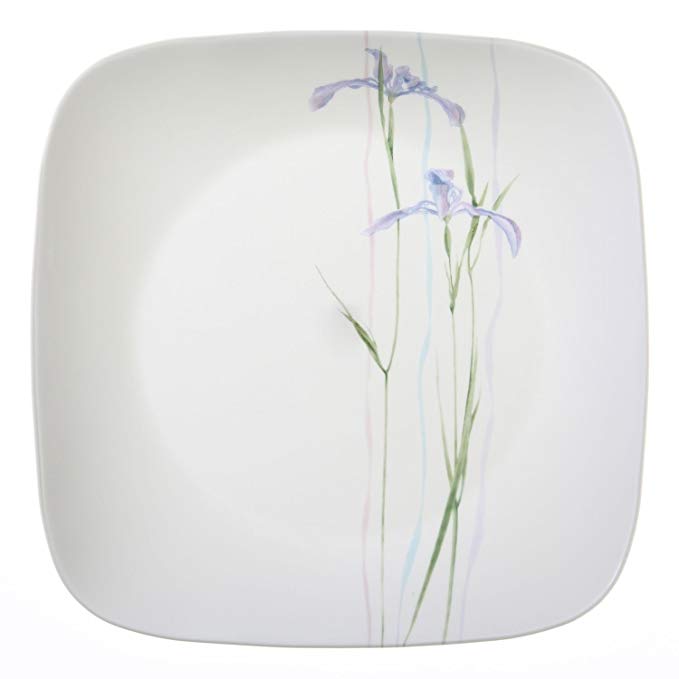 Corelle Square Shadow Iris 10.25” Dinner Plate (Set of 8)