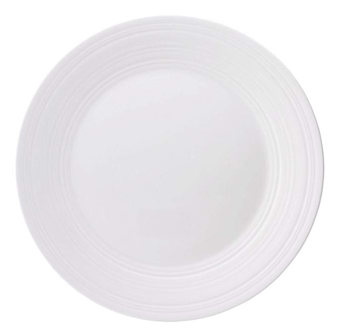 Jasper Conran by Wedgwood White Bone China Dinner Plate Swirl 11