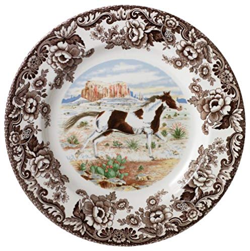 Spode Woodland Paint Horse Dinner Plate
