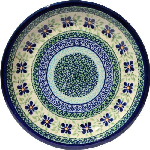 Polish Pottery Plate 9.5 Inch Diameter From Zaklady Ceramiczne Boleslawiec #1001-du121 Unikat Pattern