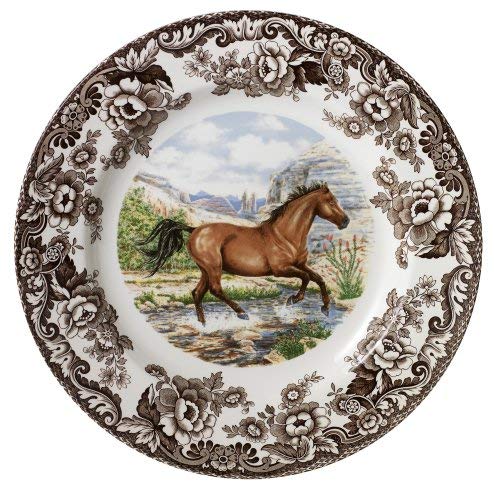 Spode Woodland American Quarter Horse Dinner Plate