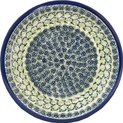 Polish Pottery Dinner Plate 10.75 Inch From Zaklady Ceramiczne Boleslawiec #1014-du41 Unikat Pattern, Diameter 10.75