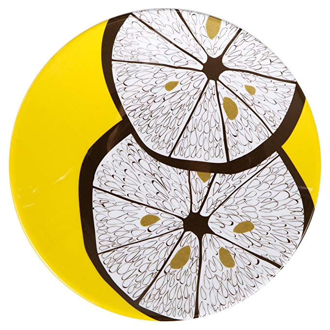 MADHOUSE by Michael Aram 6-Count Melamine Luncheon Plate, Lemonwood