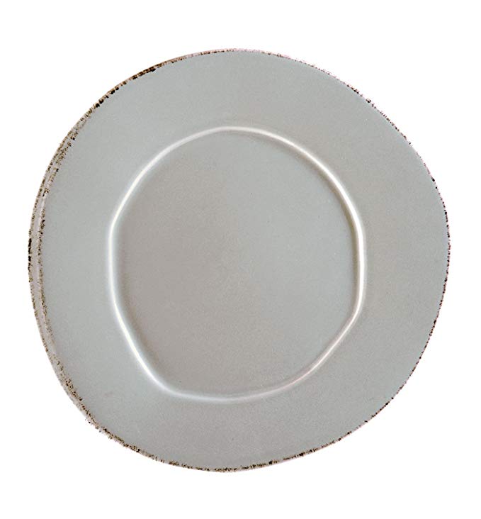 Vietri LAS-2600G Lastra American Dinner Plate, Gray