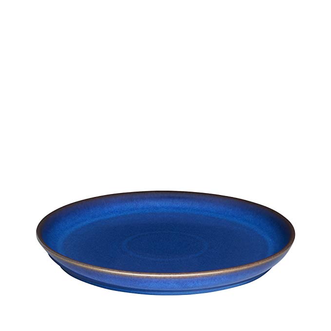 Denby Imperial Blue Coupe Dinner Plate, Royal Blue