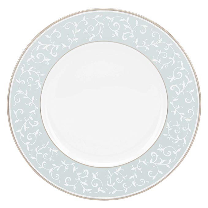 Lenox Opal Innocence Blue Dinner Plate, White