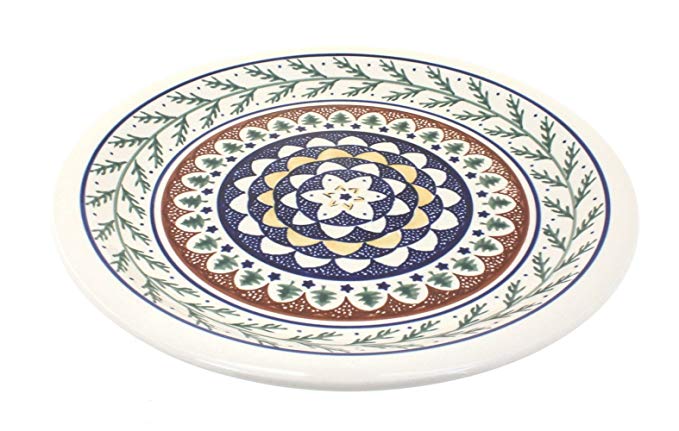 Polish Pottery Evergreen Dinner Plate