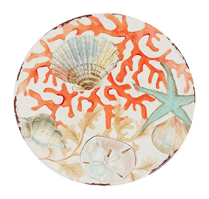 Galleyware Reef Melamine Dinner Plate, Set Of 4