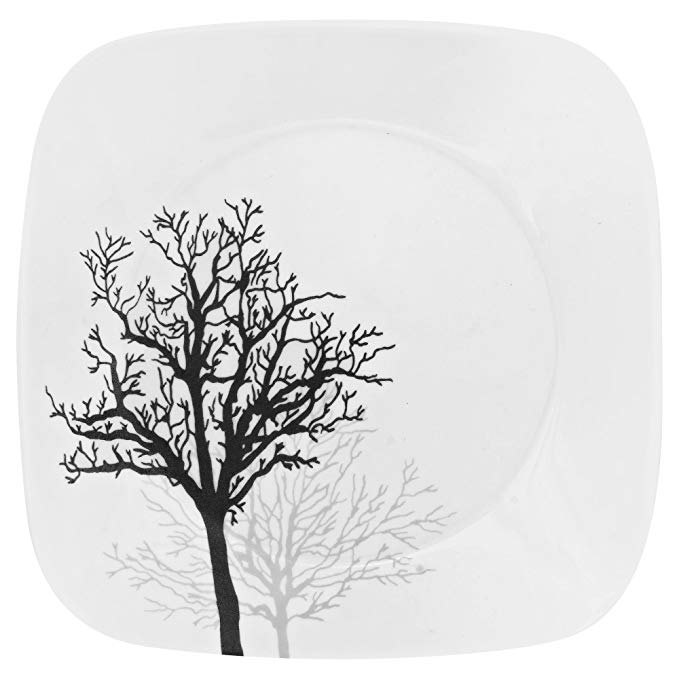 Corelle Square Timber Shadows 8.75 Lunch Plate (Set of 4)