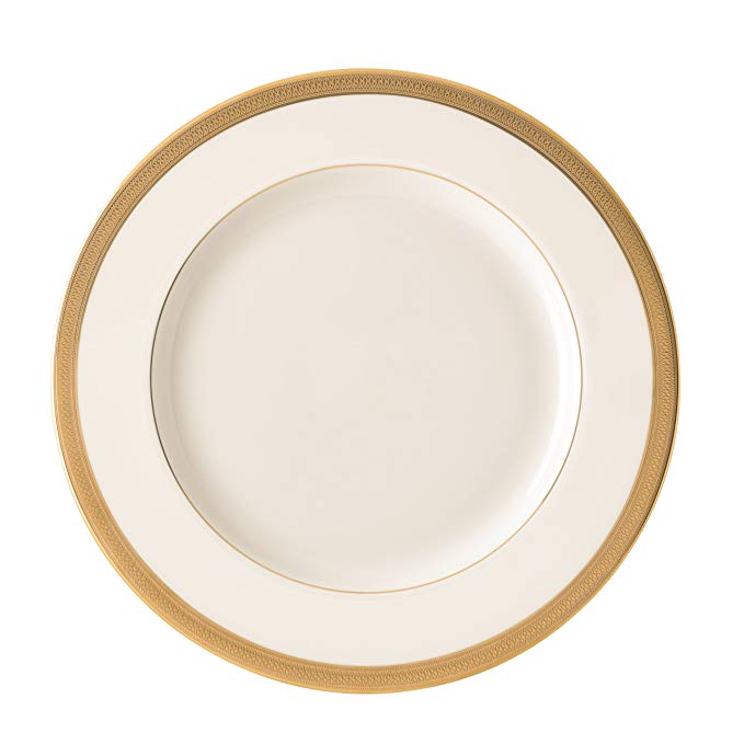 Lenox Lowell Gold Banded Ivory China Dinner Plate