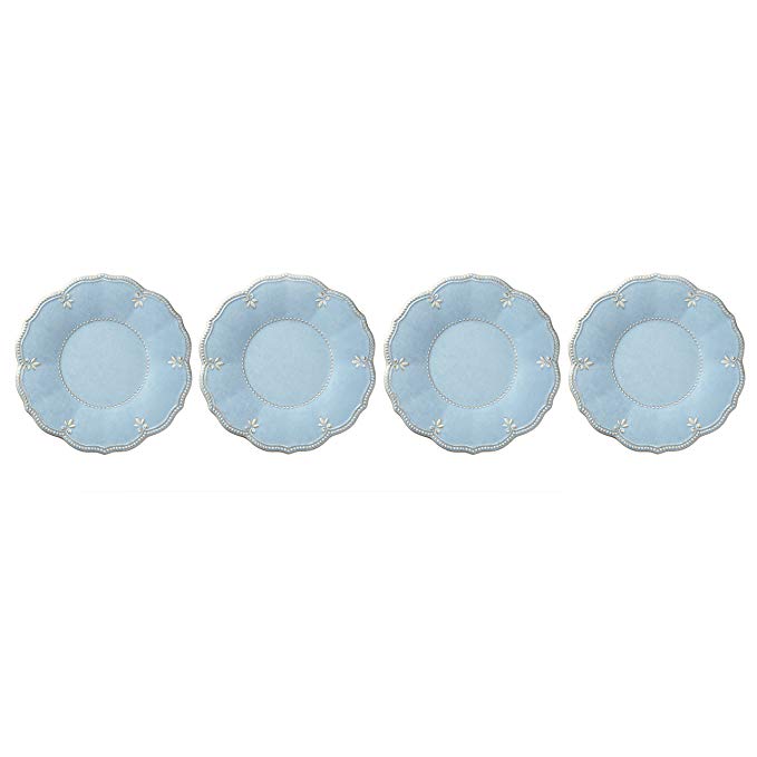 Lenox French Perle Melamine Blue Dinner Plates, (Set of 4)