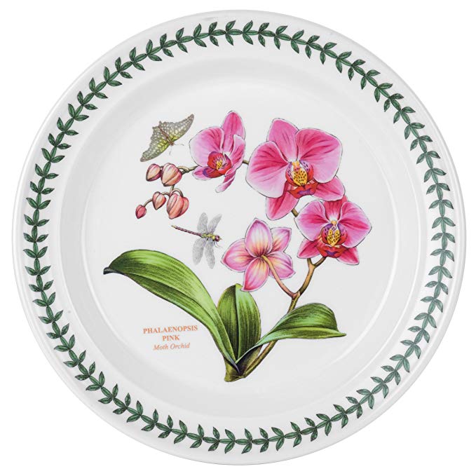 Portmeirion Exotic Botanic Garden Dinner Plate with Orchid Motif