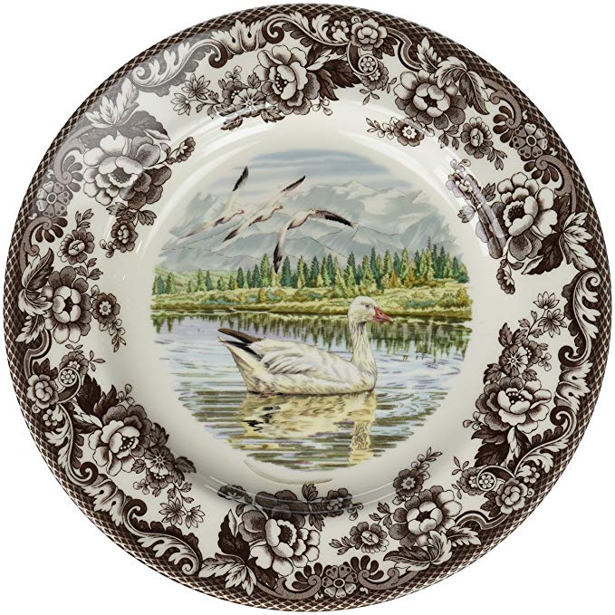 Spode 1597143 Woodland Snow Goose Dinner Plate